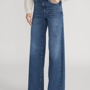 Frame Denim Le Slim Palazzo in Deep Blue